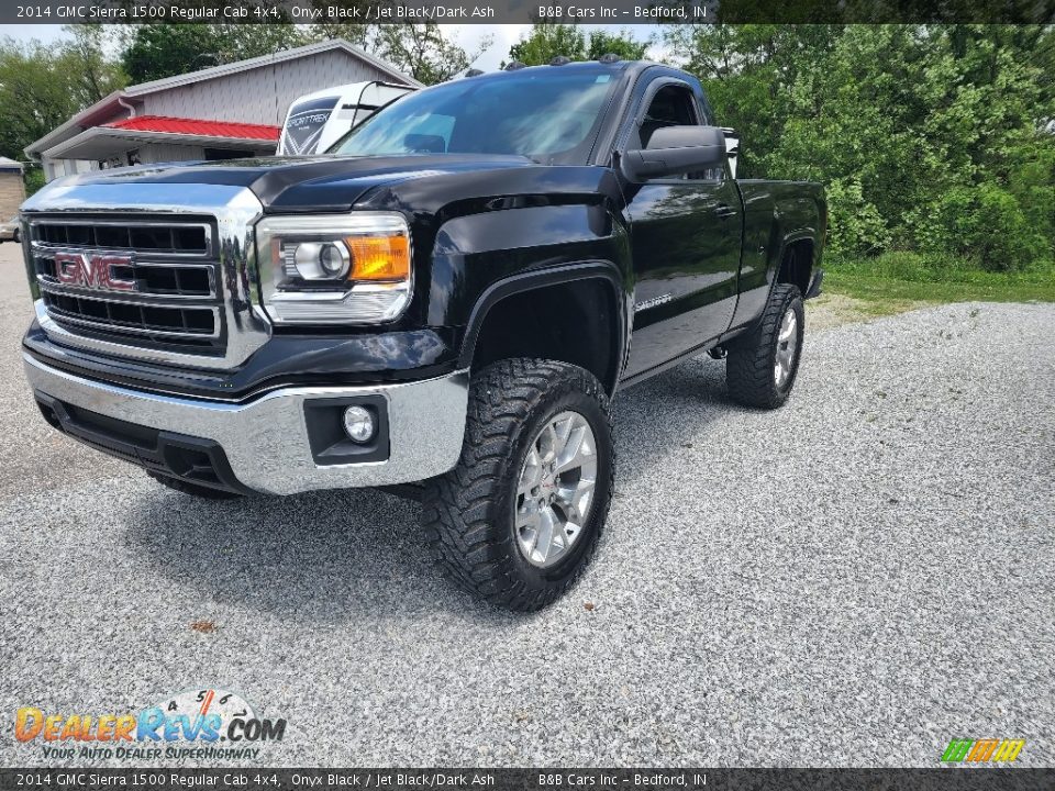 2014 GMC Sierra 1500 Regular Cab 4x4 Onyx Black / Jet Black/Dark Ash Photo #4