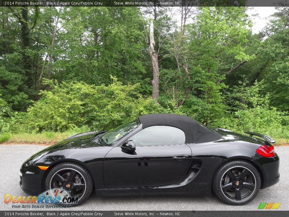 2014 Porsche Boxster Black / Agate Grey/Pebble Grey Photo #2