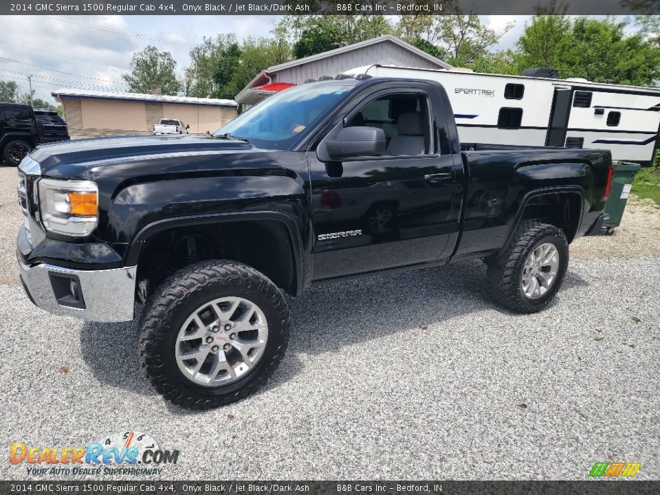 2014 GMC Sierra 1500 Regular Cab 4x4 Onyx Black / Jet Black/Dark Ash Photo #6