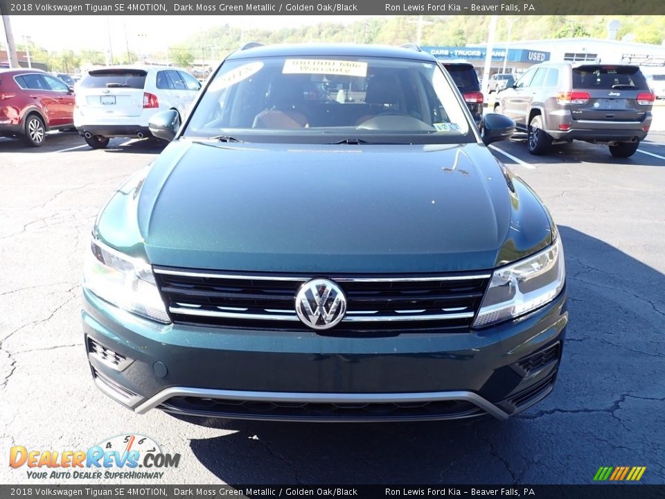 2018 Volkswagen Tiguan SE 4MOTION Dark Moss Green Metallic / Golden Oak/Black Photo #3