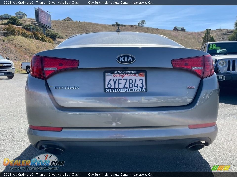 2013 Kia Optima LX Titanium Silver Metallic / Gray Photo #6