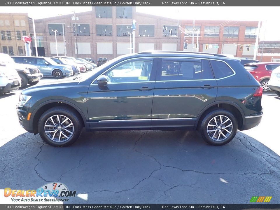 2018 Volkswagen Tiguan SE 4MOTION Dark Moss Green Metallic / Golden Oak/Black Photo #5