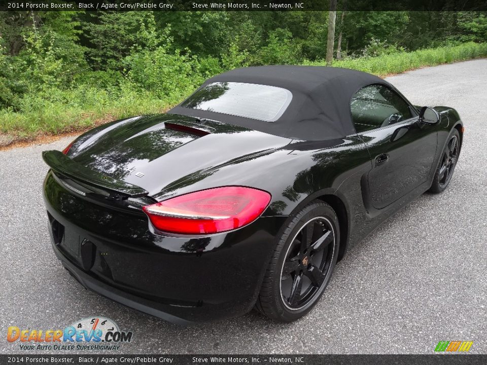 2014 Porsche Boxster Black / Agate Grey/Pebble Grey Photo #10