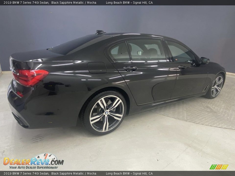 2019 BMW 7 Series 740i Sedan Black Sapphire Metallic / Mocha Photo #4