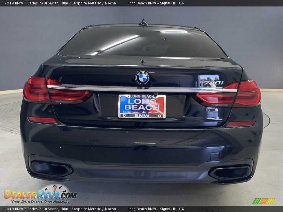 2019 BMW 7 Series 740i Sedan Black Sapphire Metallic / Mocha Photo #5