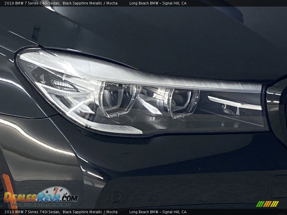 2019 BMW 7 Series 740i Sedan Black Sapphire Metallic / Mocha Photo #6