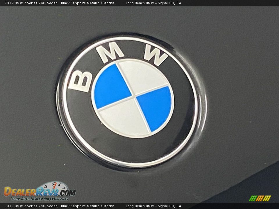 2019 BMW 7 Series 740i Sedan Black Sapphire Metallic / Mocha Photo #7