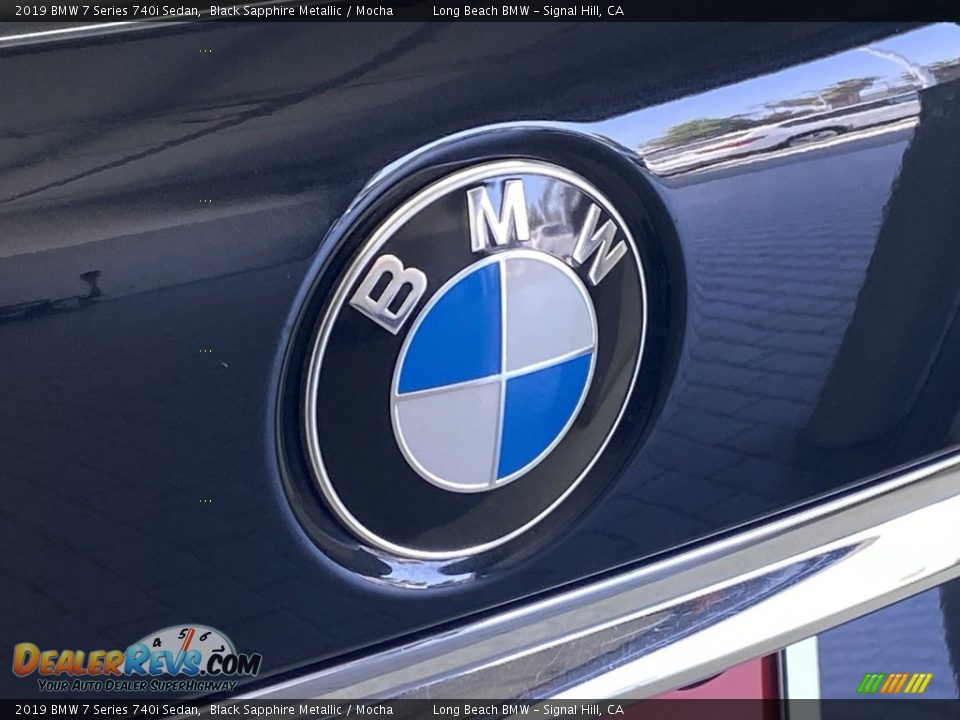 2019 BMW 7 Series 740i Sedan Black Sapphire Metallic / Mocha Photo #9