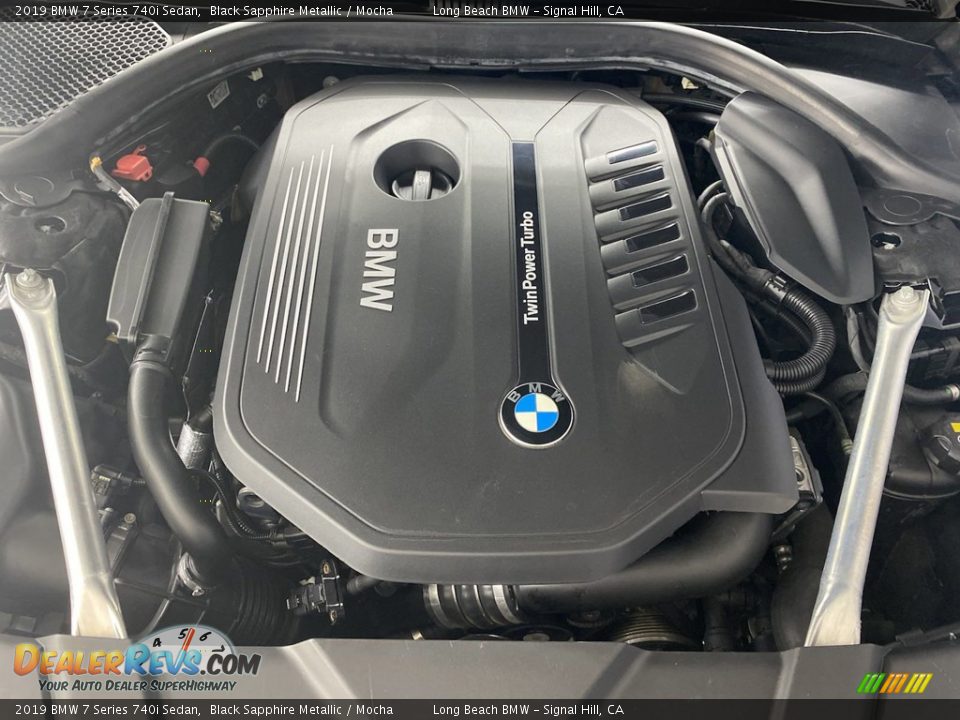 2019 BMW 7 Series 740i Sedan Black Sapphire Metallic / Mocha Photo #11