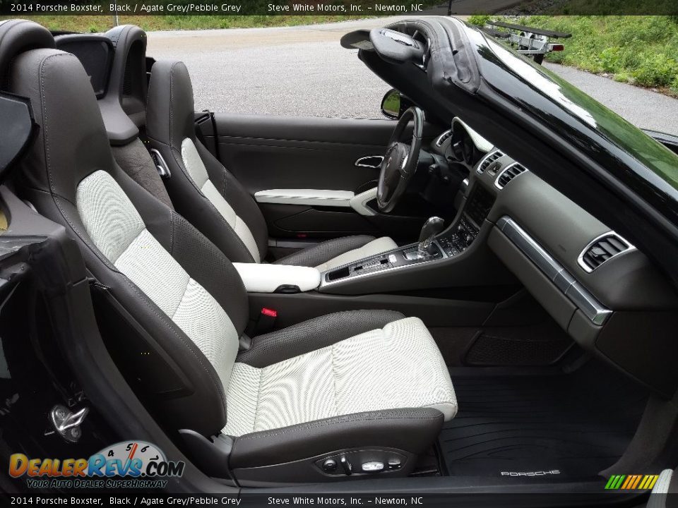 2014 Porsche Boxster Black / Agate Grey/Pebble Grey Photo #17