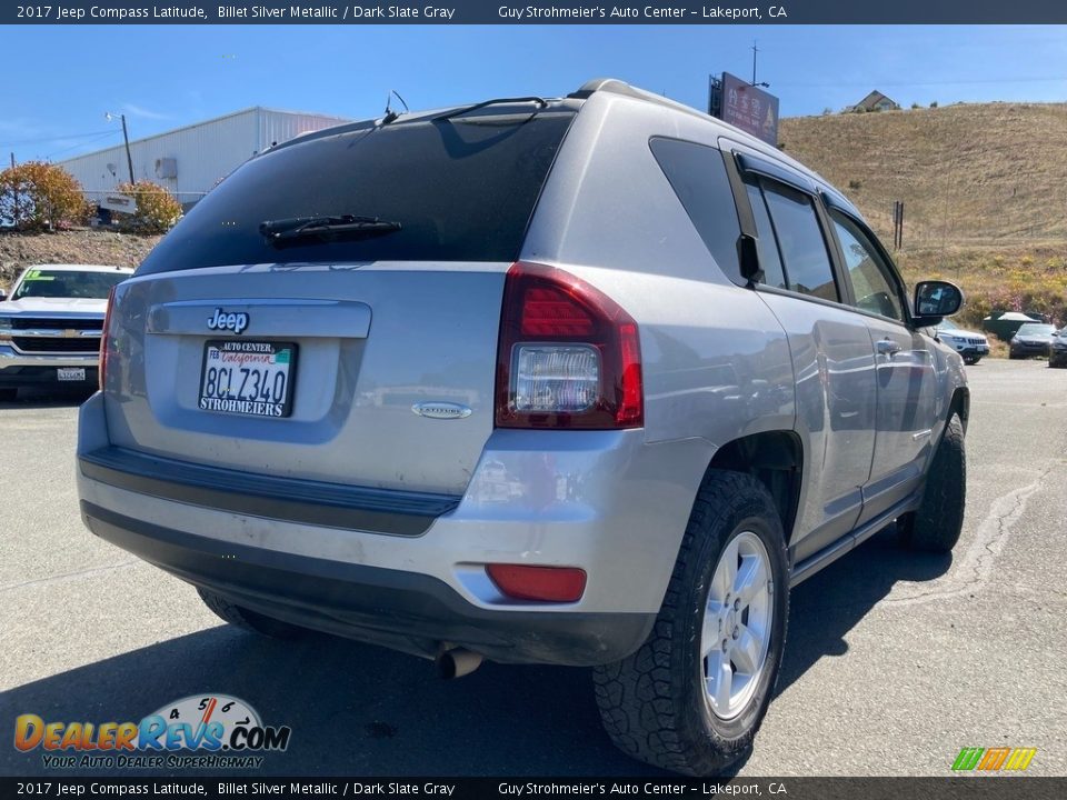 2017 Jeep Compass Latitude Billet Silver Metallic / Dark Slate Gray Photo #7