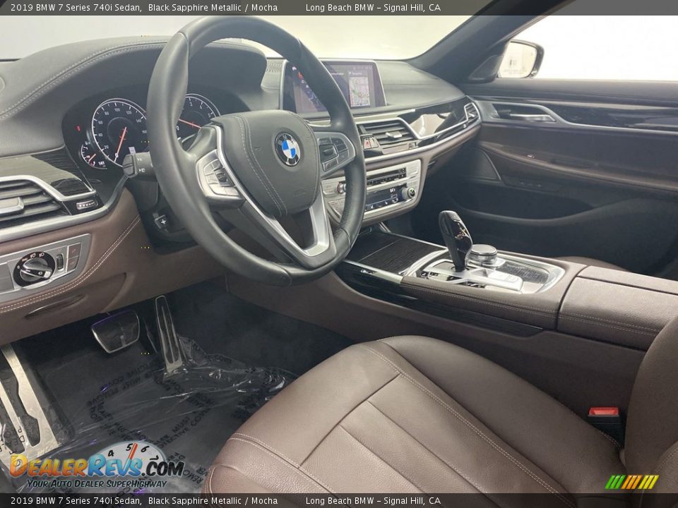 2019 BMW 7 Series 740i Sedan Black Sapphire Metallic / Mocha Photo #15