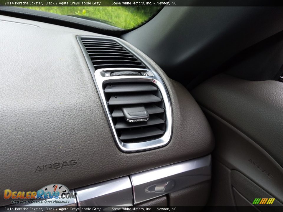 2014 Porsche Boxster Black / Agate Grey/Pebble Grey Photo #28