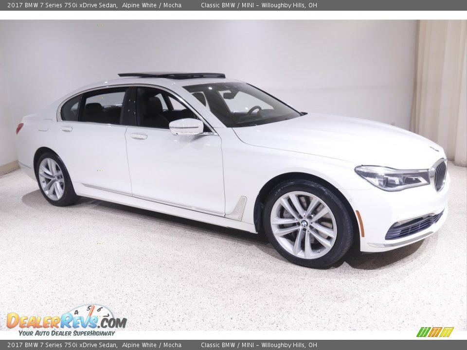 2017 BMW 7 Series 750i xDrive Sedan Alpine White / Mocha Photo #1