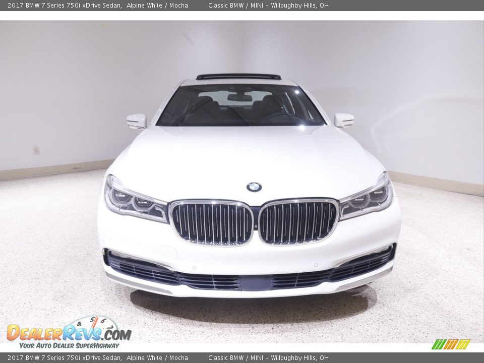 2017 BMW 7 Series 750i xDrive Sedan Alpine White / Mocha Photo #2