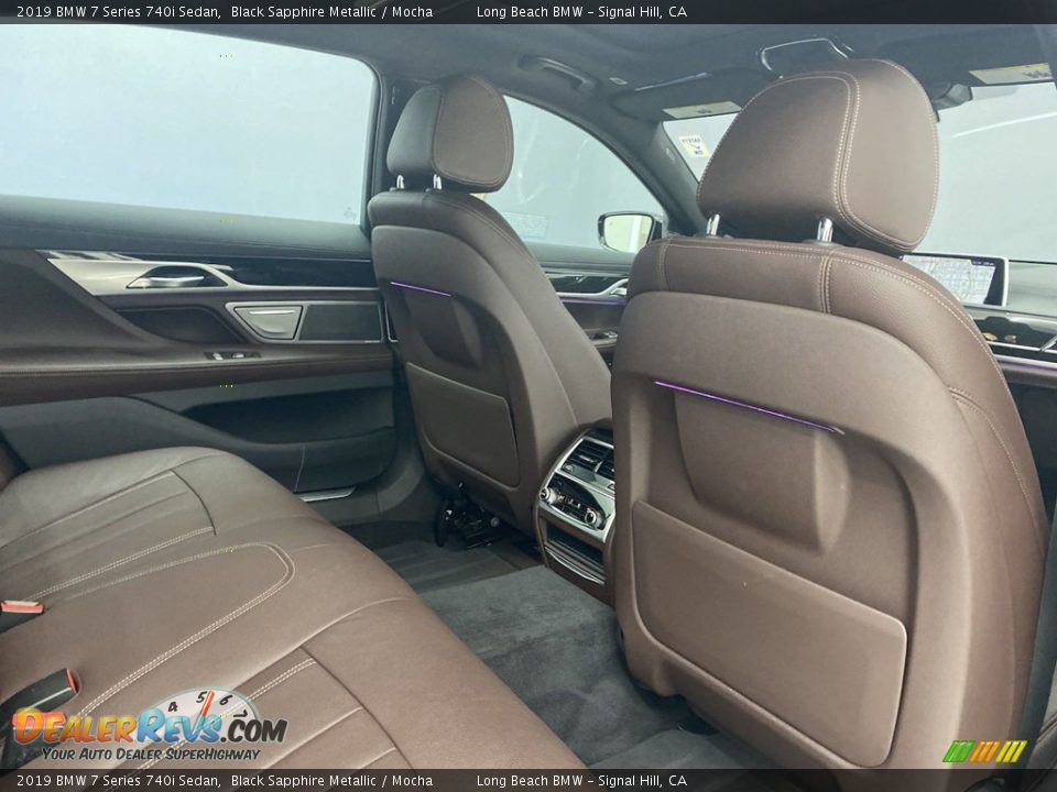 2019 BMW 7 Series 740i Sedan Black Sapphire Metallic / Mocha Photo #35