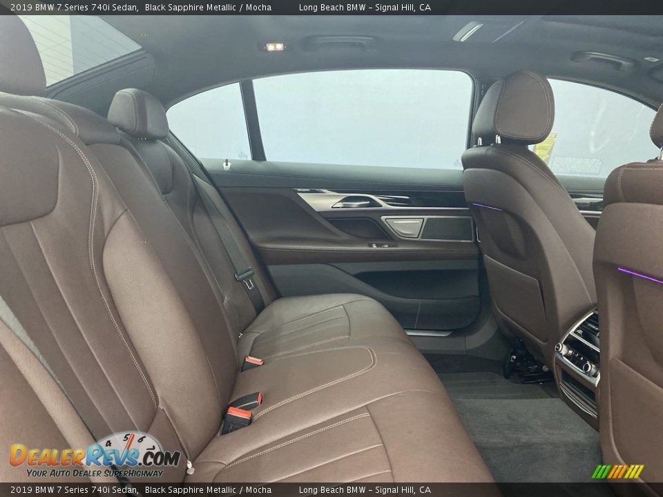 2019 BMW 7 Series 740i Sedan Black Sapphire Metallic / Mocha Photo #36