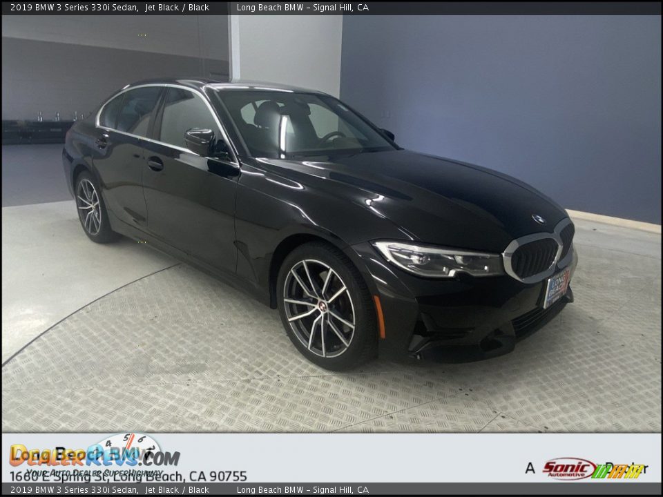 2019 BMW 3 Series 330i Sedan Jet Black / Black Photo #1