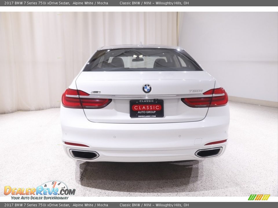 2017 BMW 7 Series 750i xDrive Sedan Alpine White / Mocha Photo #21