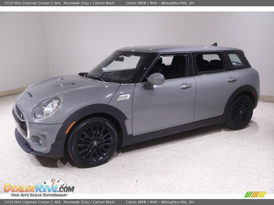 2019 Mini Clubman Cooper S All4 Moonwalk Grey / Carbon Black Photo #3