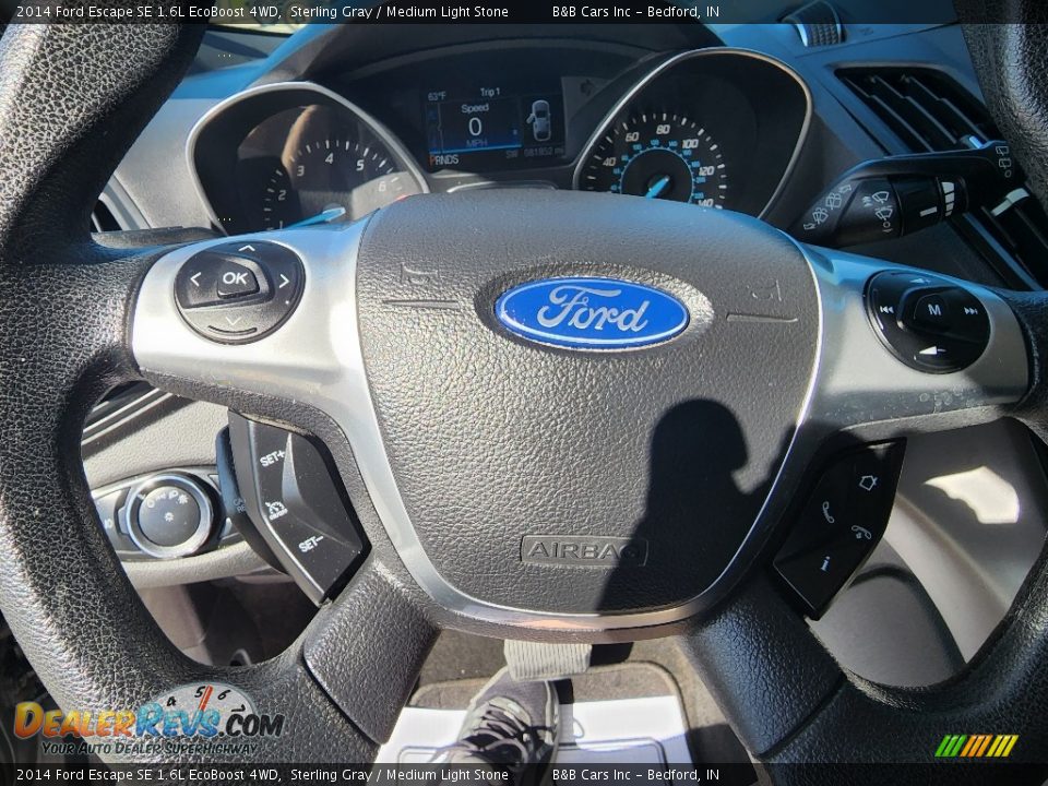 2014 Ford Escape SE 1.6L EcoBoost 4WD Sterling Gray / Medium Light Stone Photo #10