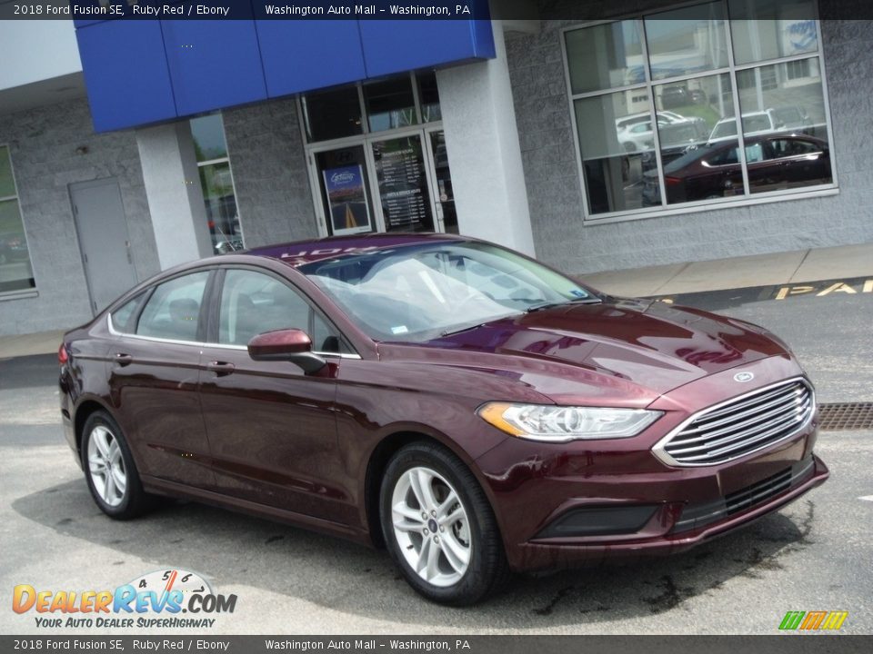 2018 Ford Fusion SE Ruby Red / Ebony Photo #1