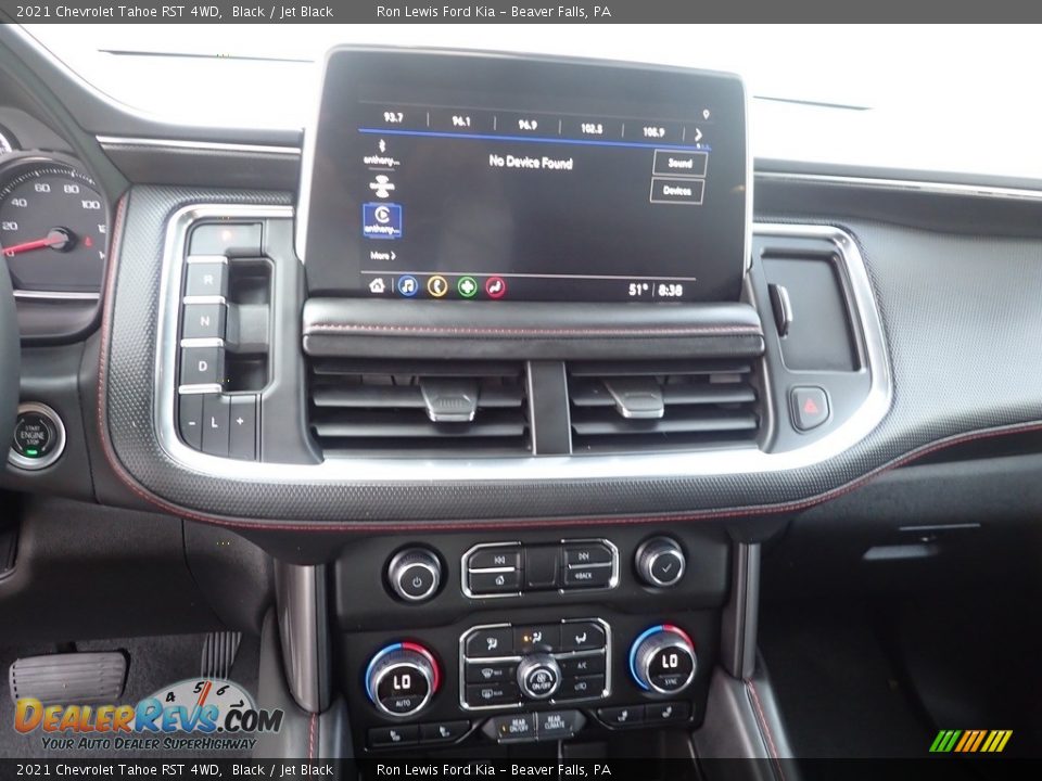 2021 Chevrolet Tahoe RST 4WD Black / Jet Black Photo #17
