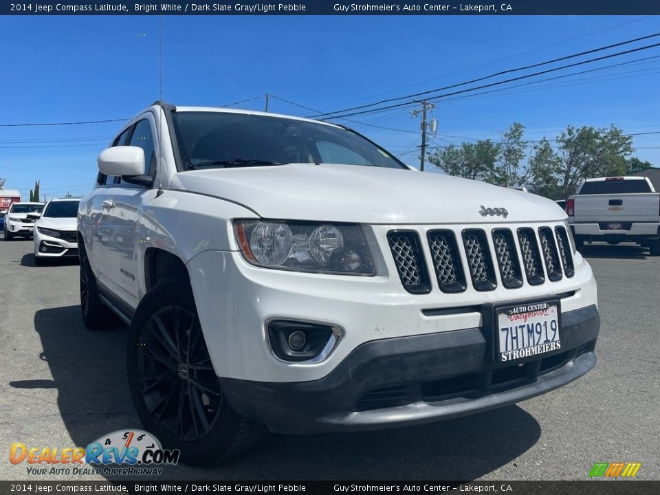 2014 Jeep Compass Latitude Bright White / Dark Slate Gray/Light Pebble Photo #1