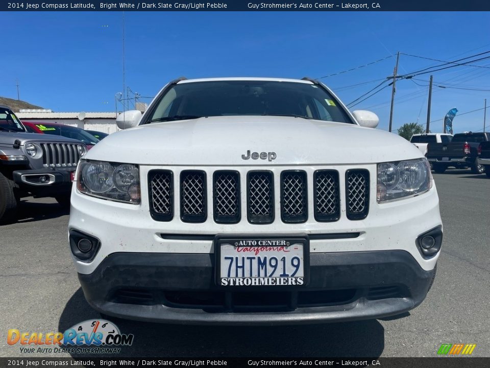 2014 Jeep Compass Latitude Bright White / Dark Slate Gray/Light Pebble Photo #2