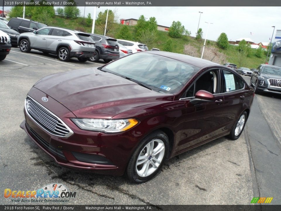 2018 Ford Fusion SE Ruby Red / Ebony Photo #5