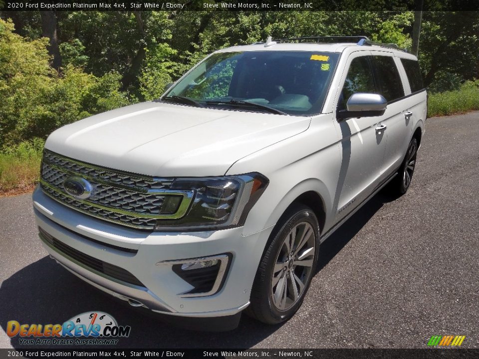 2020 Ford Expedition Platinum Max 4x4 Star White / Ebony Photo #2