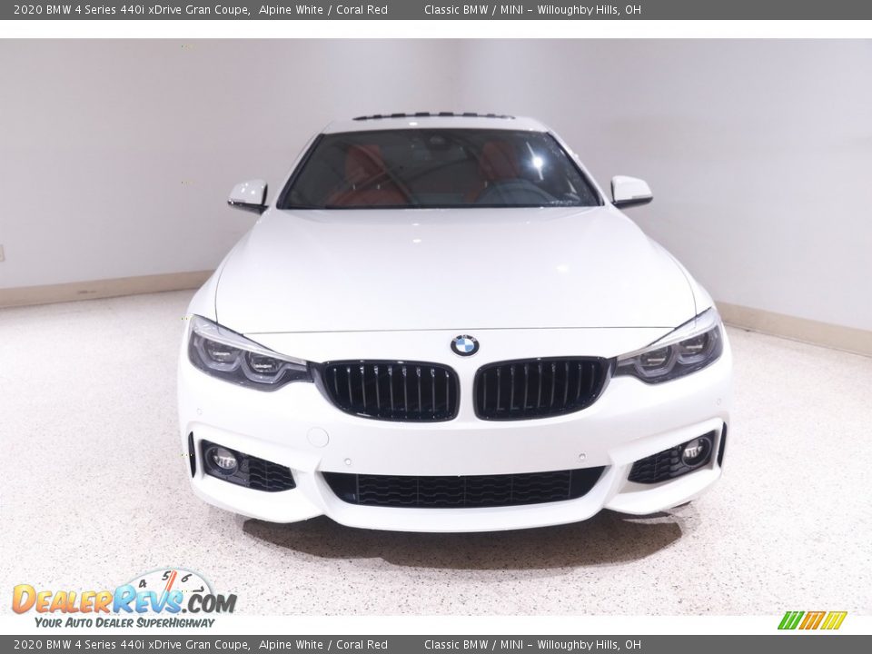 2020 BMW 4 Series 440i xDrive Gran Coupe Alpine White / Coral Red Photo #2