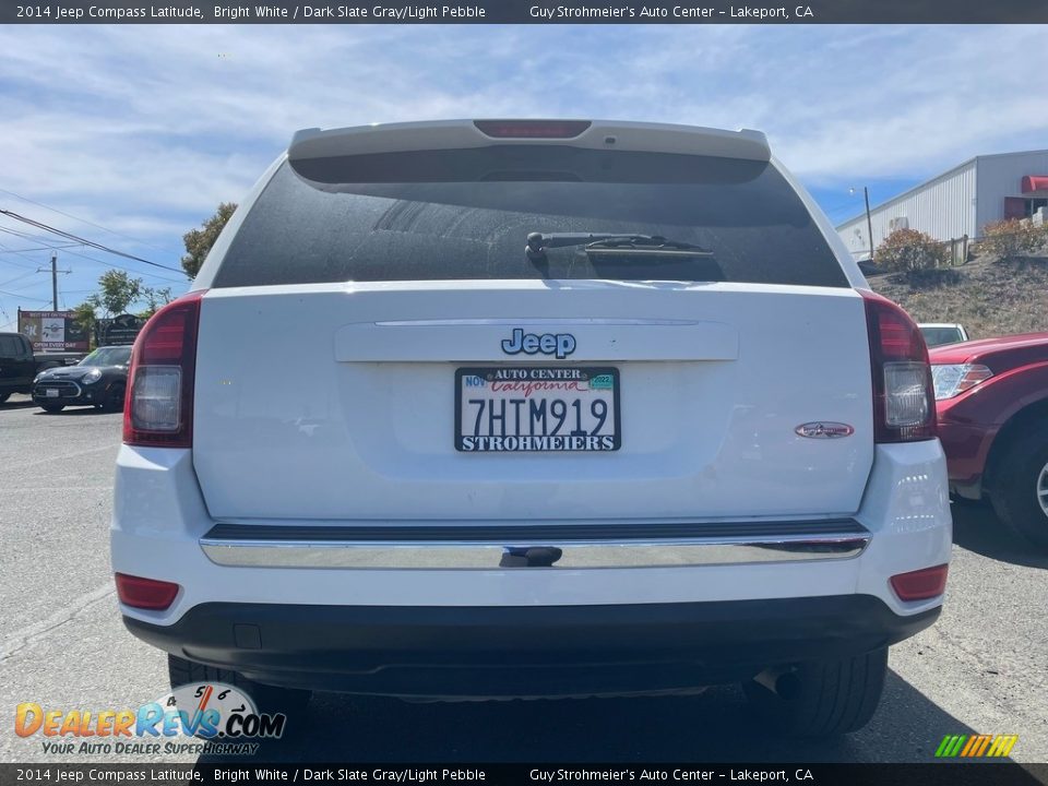 2014 Jeep Compass Latitude Bright White / Dark Slate Gray/Light Pebble Photo #6