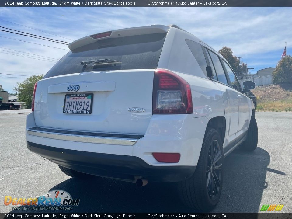 2014 Jeep Compass Latitude Bright White / Dark Slate Gray/Light Pebble Photo #7