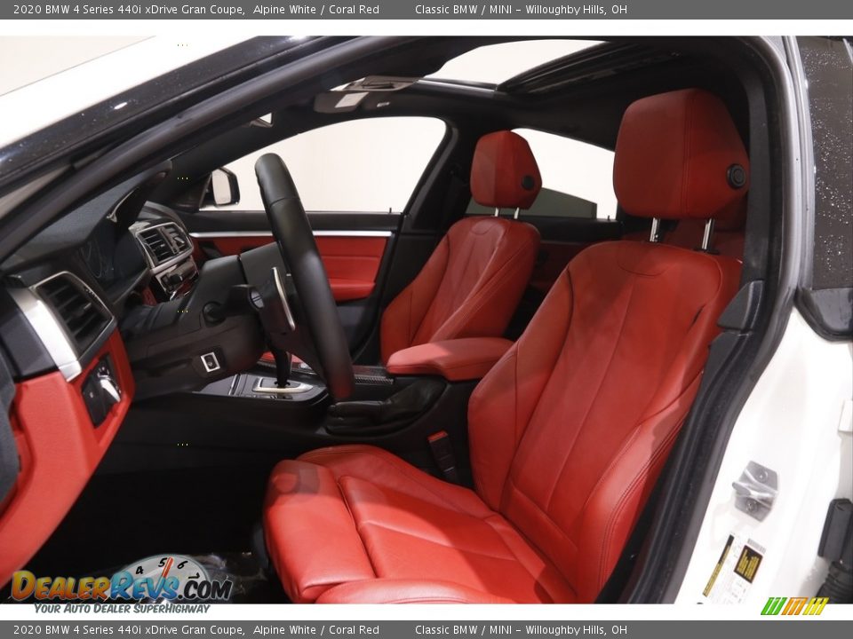 Coral Red Interior - 2020 BMW 4 Series 440i xDrive Gran Coupe Photo #5
