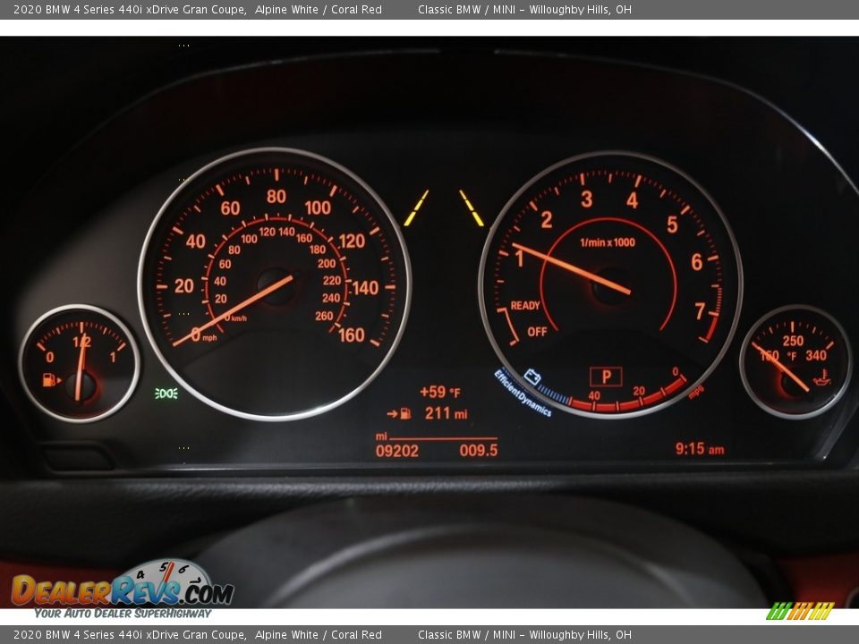 2020 BMW 4 Series 440i xDrive Gran Coupe Gauges Photo #9