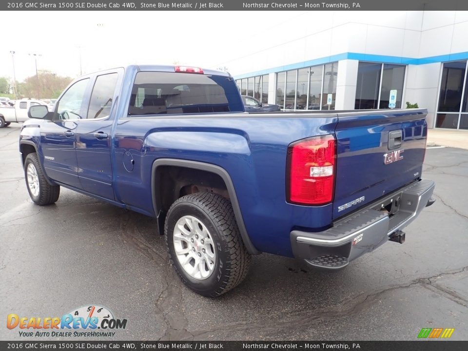 2016 GMC Sierra 1500 SLE Double Cab 4WD Stone Blue Metallic / Jet Black Photo #4