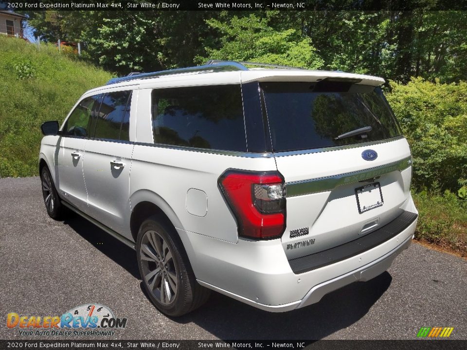 2020 Ford Expedition Platinum Max 4x4 Star White / Ebony Photo #9