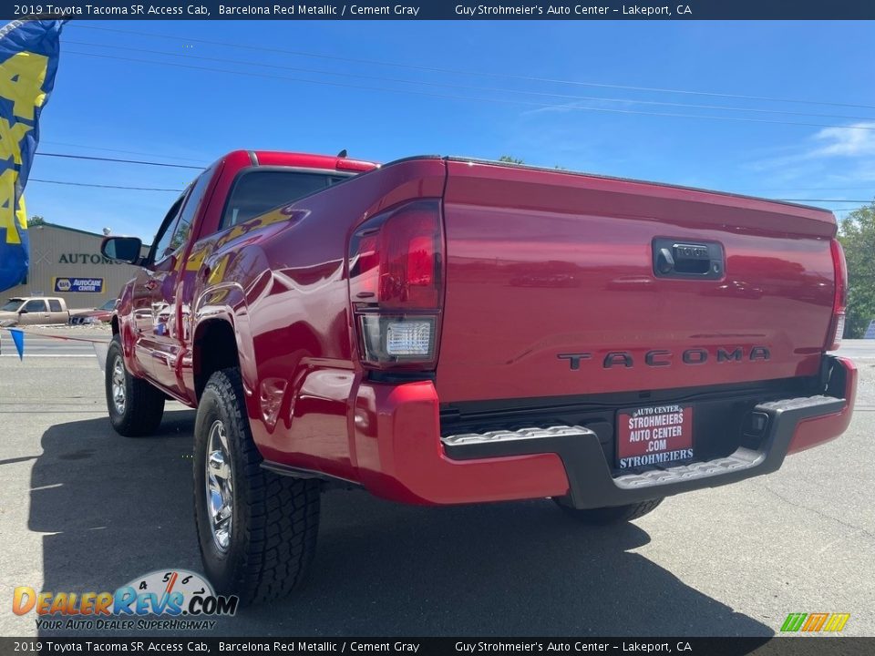 2019 Toyota Tacoma SR Access Cab Barcelona Red Metallic / Cement Gray Photo #7