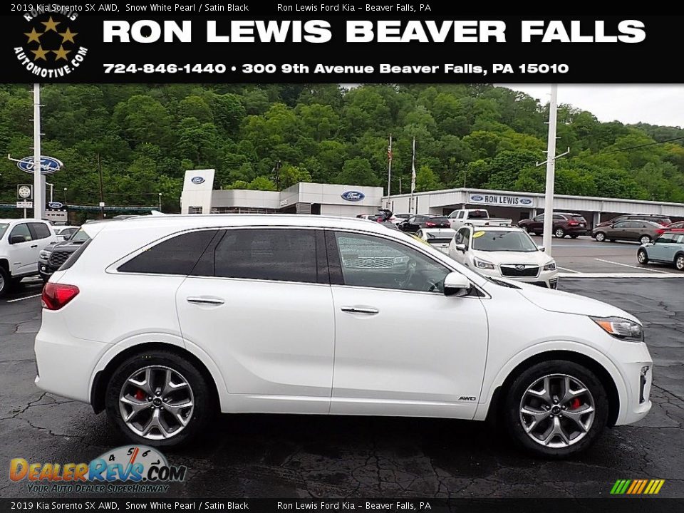2019 Kia Sorento SX AWD Snow White Pearl / Satin Black Photo #1