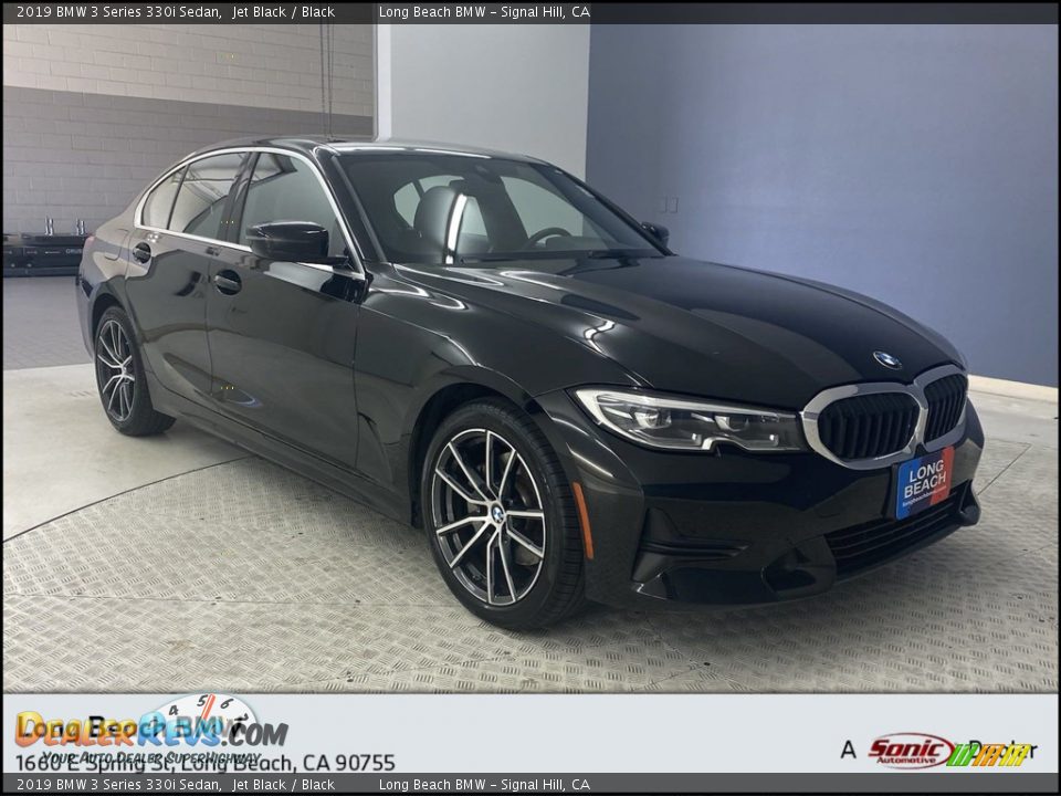 2019 BMW 3 Series 330i Sedan Jet Black / Black Photo #1