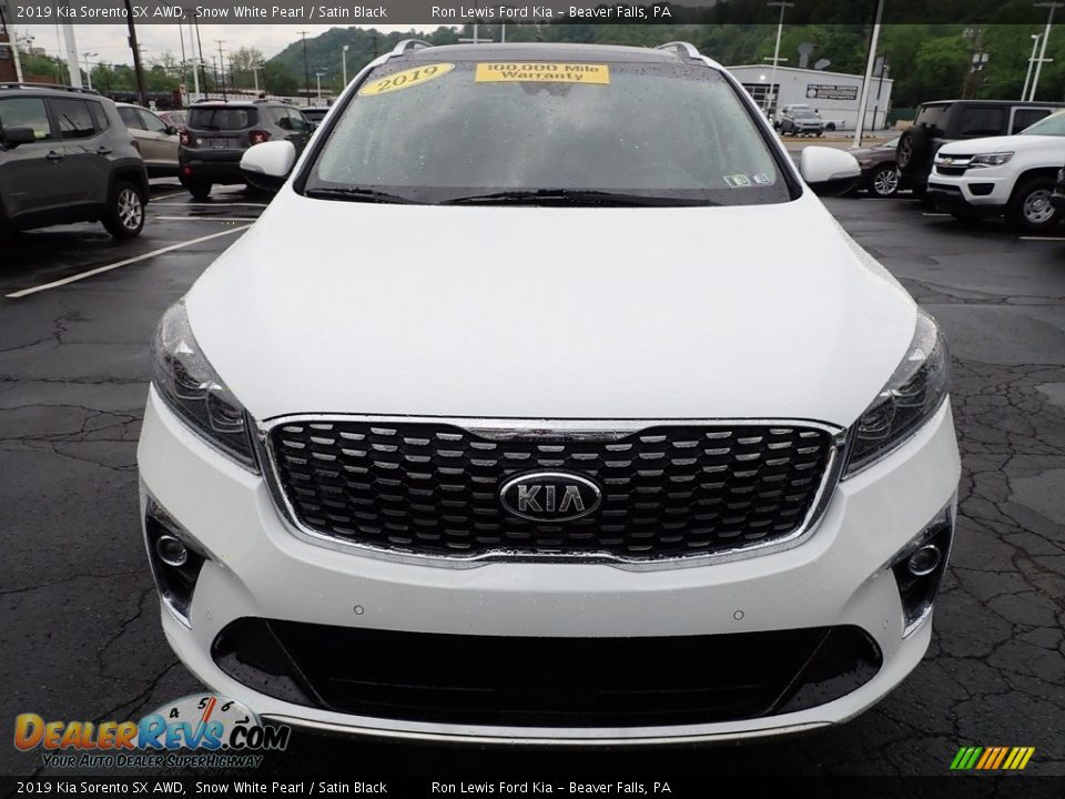 2019 Kia Sorento SX AWD Snow White Pearl / Satin Black Photo #3