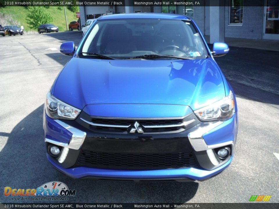 2018 Mitsubishi Outlander Sport SE AWC Blue Octane Metallic / Black Photo #4