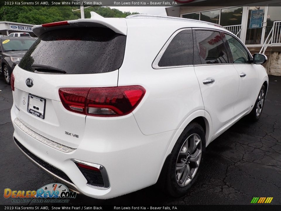 2019 Kia Sorento SX AWD Snow White Pearl / Satin Black Photo #8