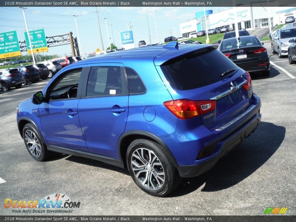 2018 Mitsubishi Outlander Sport SE AWC Blue Octane Metallic / Black Photo #7