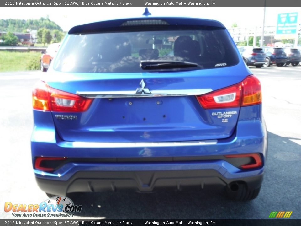 2018 Mitsubishi Outlander Sport SE AWC Blue Octane Metallic / Black Photo #8