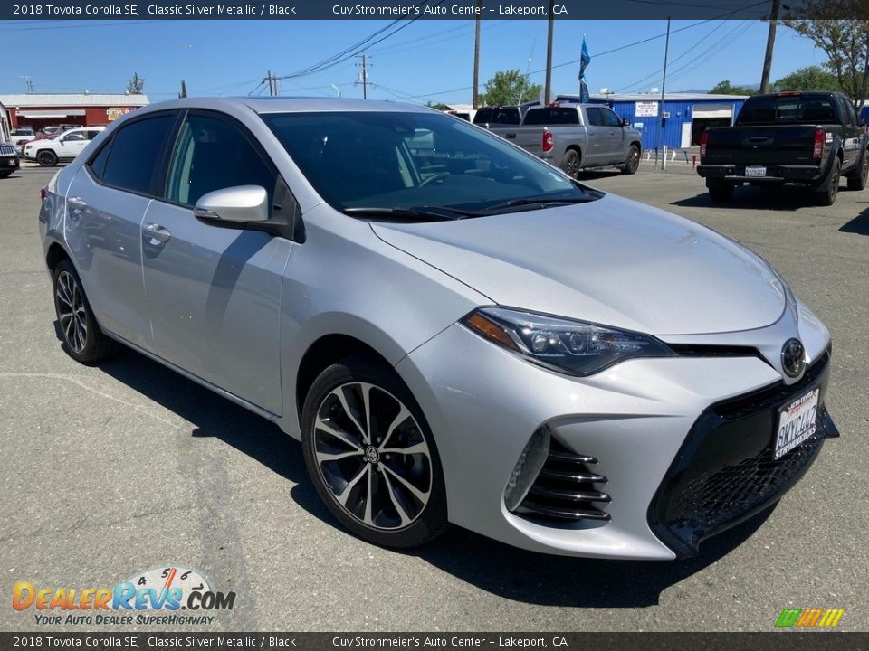 2018 Toyota Corolla SE Classic Silver Metallic / Black Photo #1