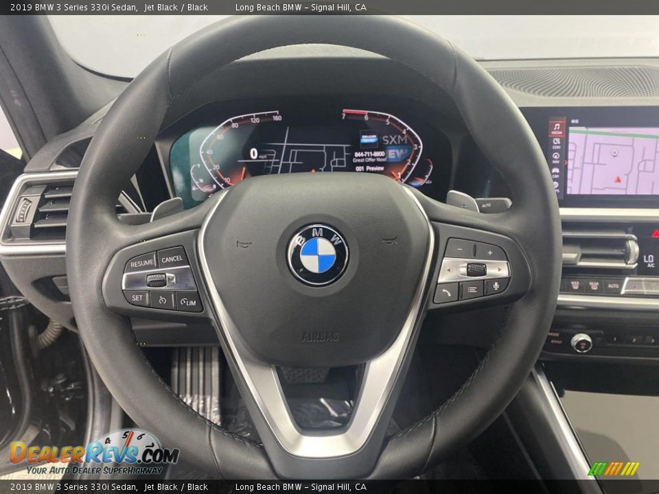 2019 BMW 3 Series 330i Sedan Jet Black / Black Photo #17