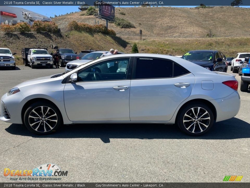 2018 Toyota Corolla SE Classic Silver Metallic / Black Photo #4