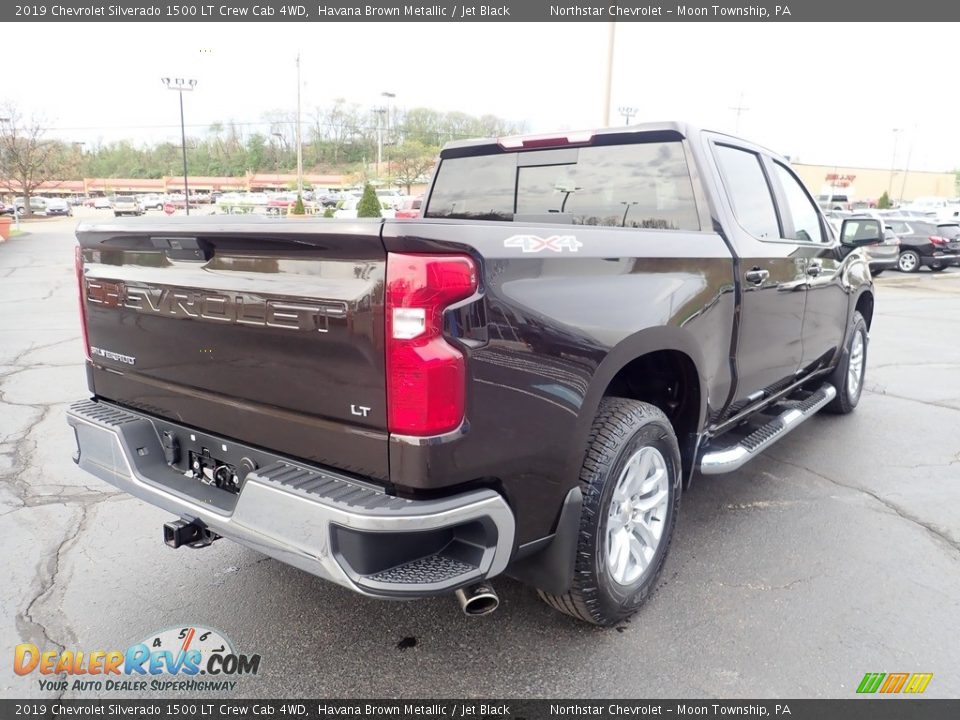 2019 Chevrolet Silverado 1500 LT Crew Cab 4WD Havana Brown Metallic / Jet Black Photo #7